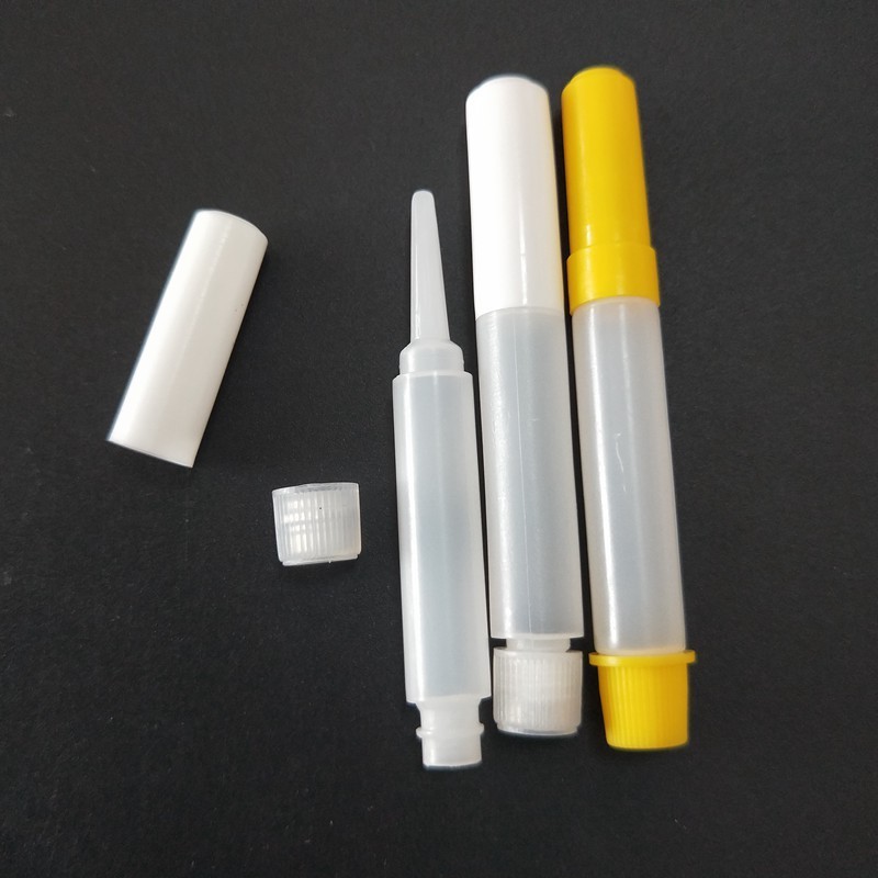 1g plastic Nail empty super glue bottles with white cap