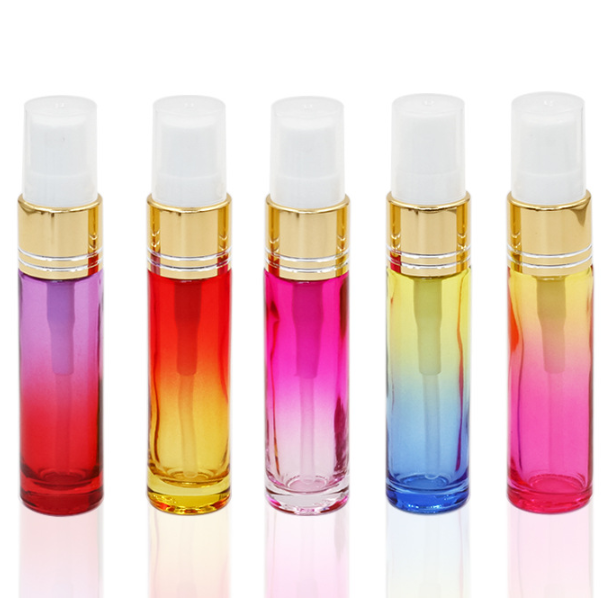 In Stock ! 10ml Colorful Ombre Gradient Perfume Glass Spray Bottle