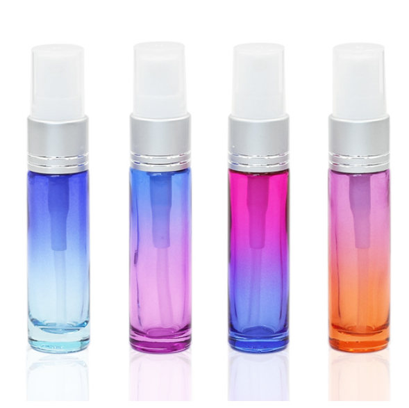 In Stock ! 10ml Colorful Ombre Gradient Perfume Glass Spray Bottle