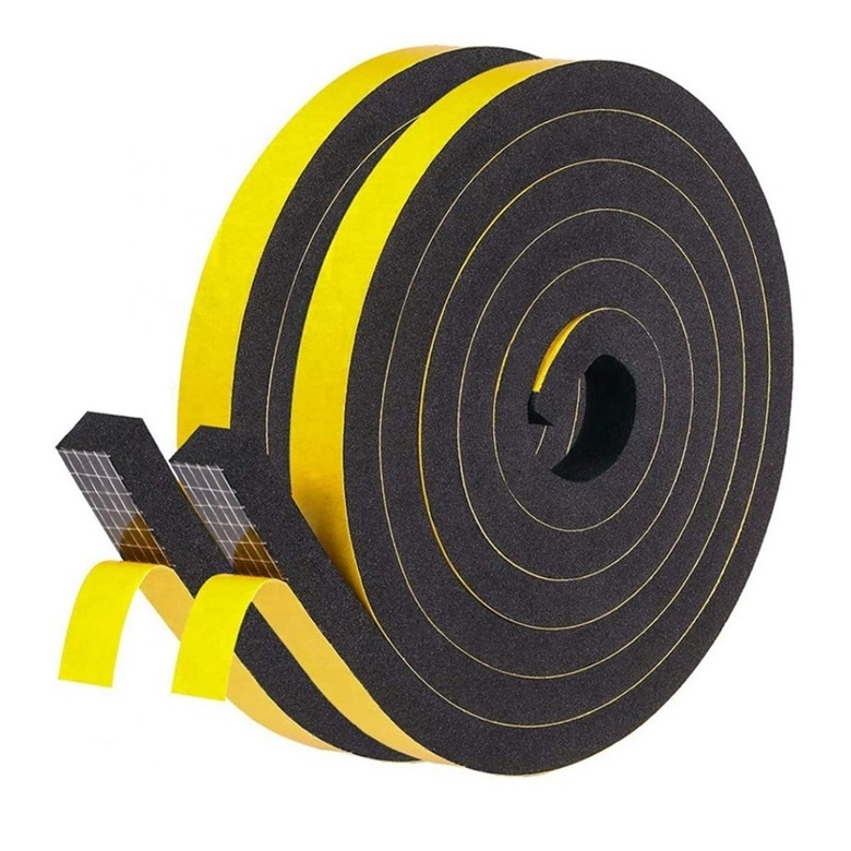 High Temperature Semi circle EPDM foam rubber seal strip half round foam weatherstrip with adhesive tape backed