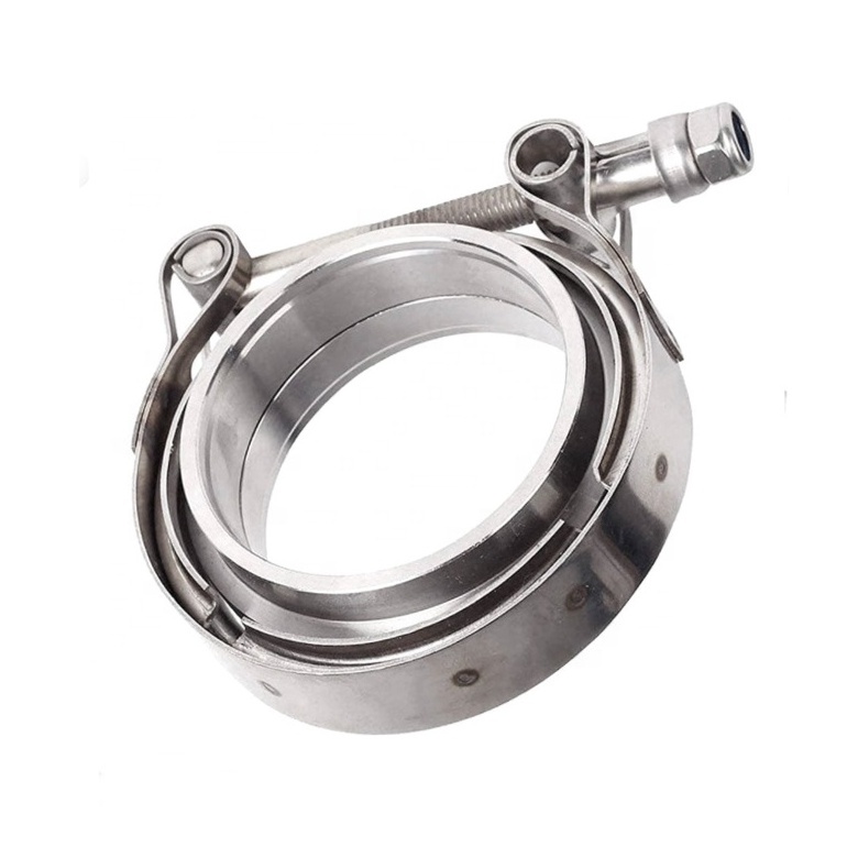 Auto parts Heavy duty 304 stainless steel quick release latch exhaust V band hose clamp