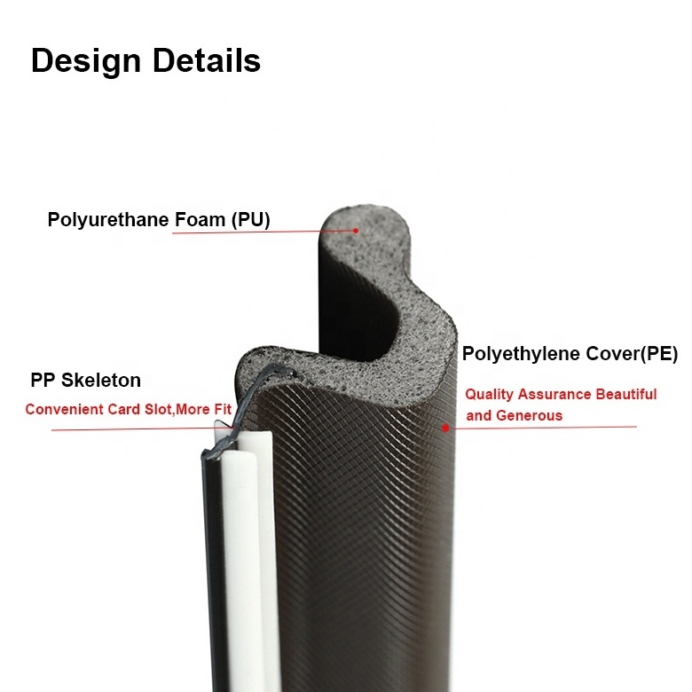 Hot Sell V Shape Adhesive Weather Strip Door Frame/Windows Frame Seal PU Foam Strip Weather Seal strip