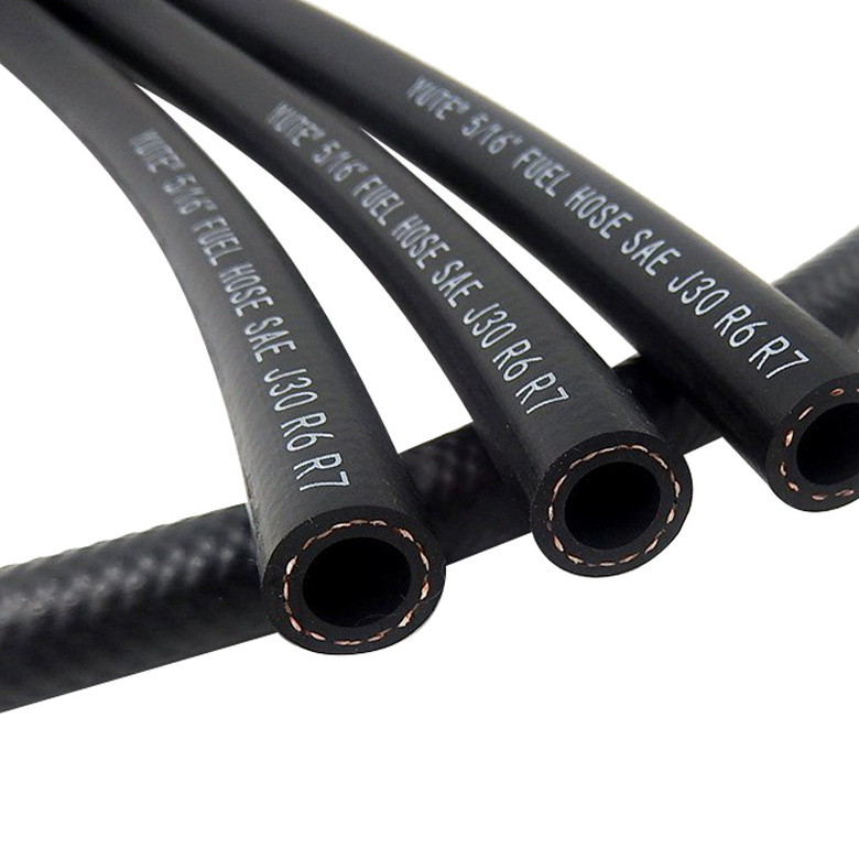 Factory Custom Size NBR Hose Oil Resistant Flexible Rubber Braided High Temperature Resistant OEM Fuel Pump Hose