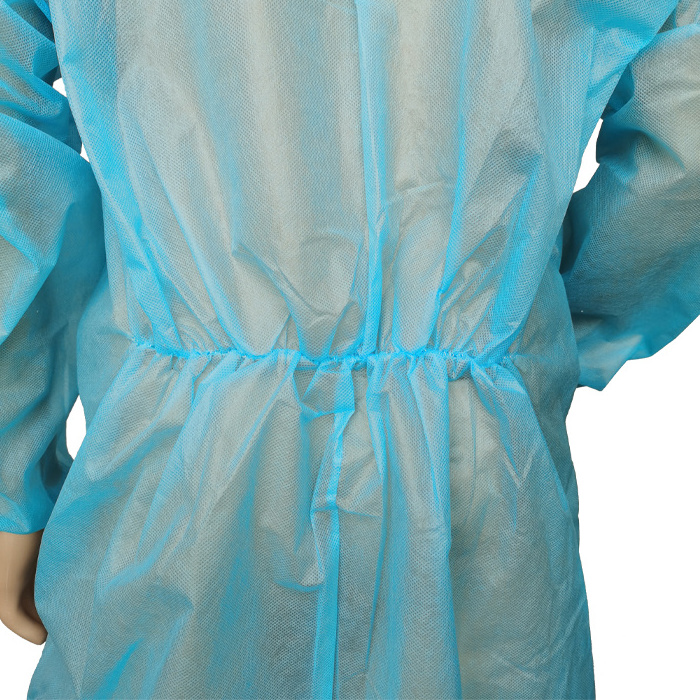 Non-woven spunbonded suit disposable polypropylene coveralls Polypropylene jumpsuit with hood and zip fastening