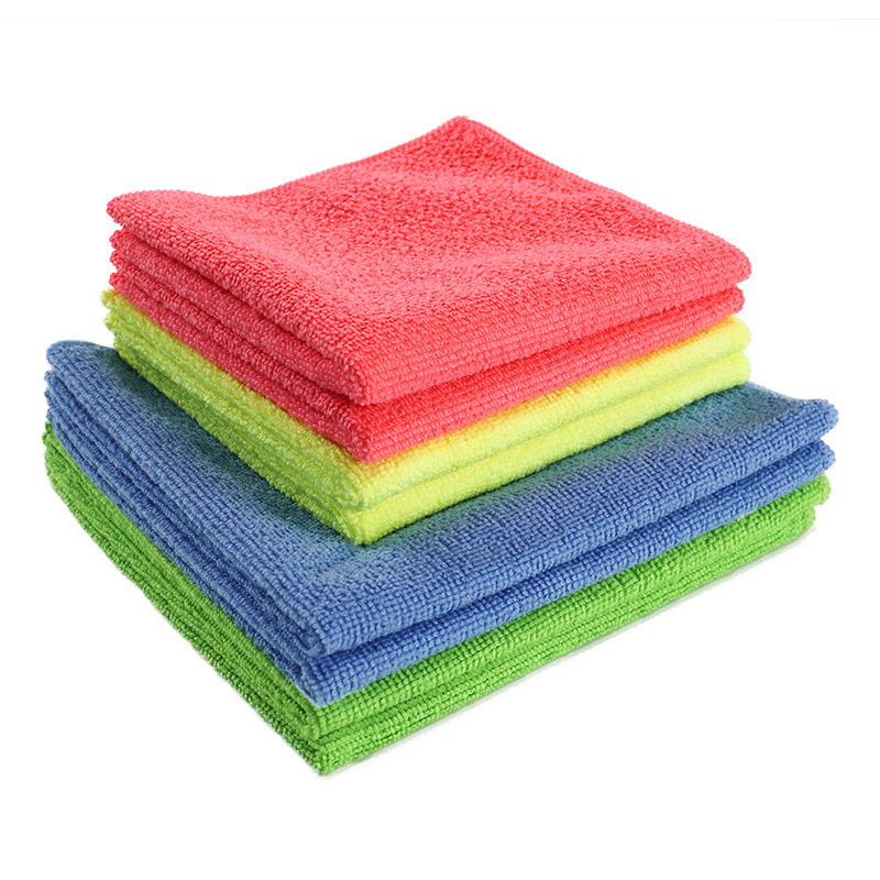 Micro Fiber Glass Cleaning Rags Dish Polishing Dusting Cloths Clean Windows Microfiber Cleaning Cloth Towels for Cars