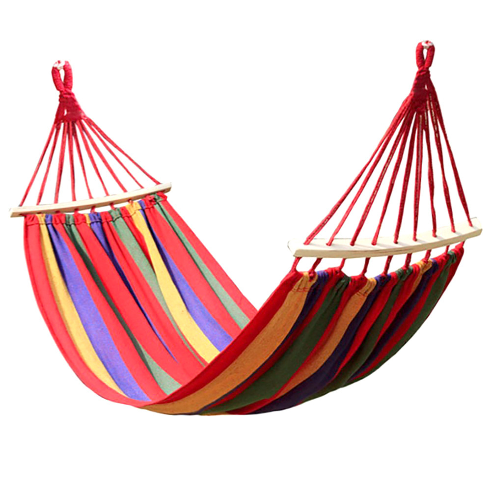 Portable Hanging Hammock Indoor Home Bedroom Hammock Lazy Chair Travel Outdoor Camping Swing Chair Thick Canvas Bed Hammocks