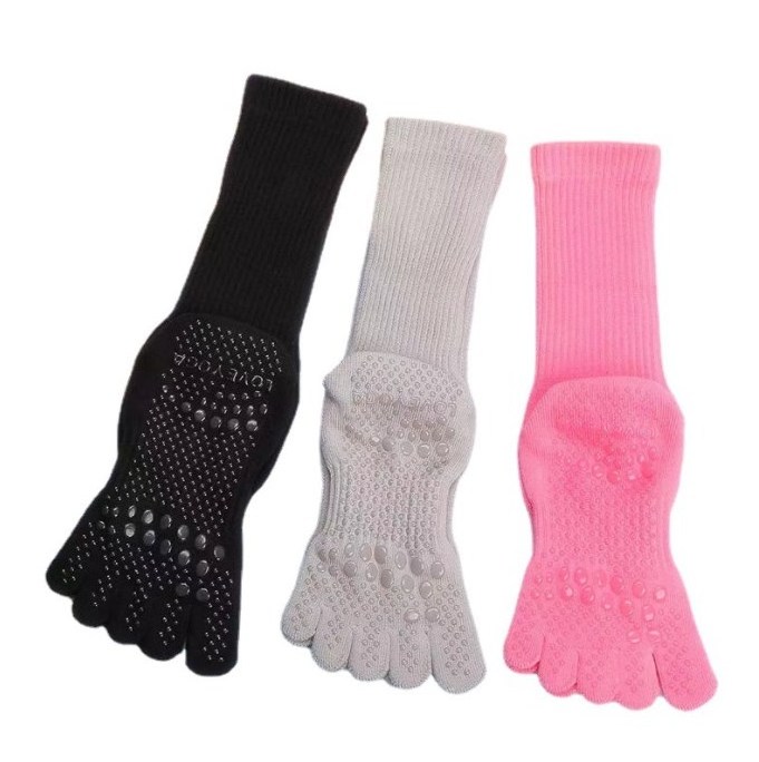 High quality Yoga socks glue five-finger socks women's non-slip Pilates yoga toe split fitness socks