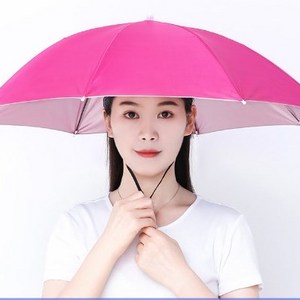 Portable Rain Umbrella Hat Foldable Outdoor Pesca Sun Shade Waterproof Camping Fishing Headwear Beach Head Hats Accessory