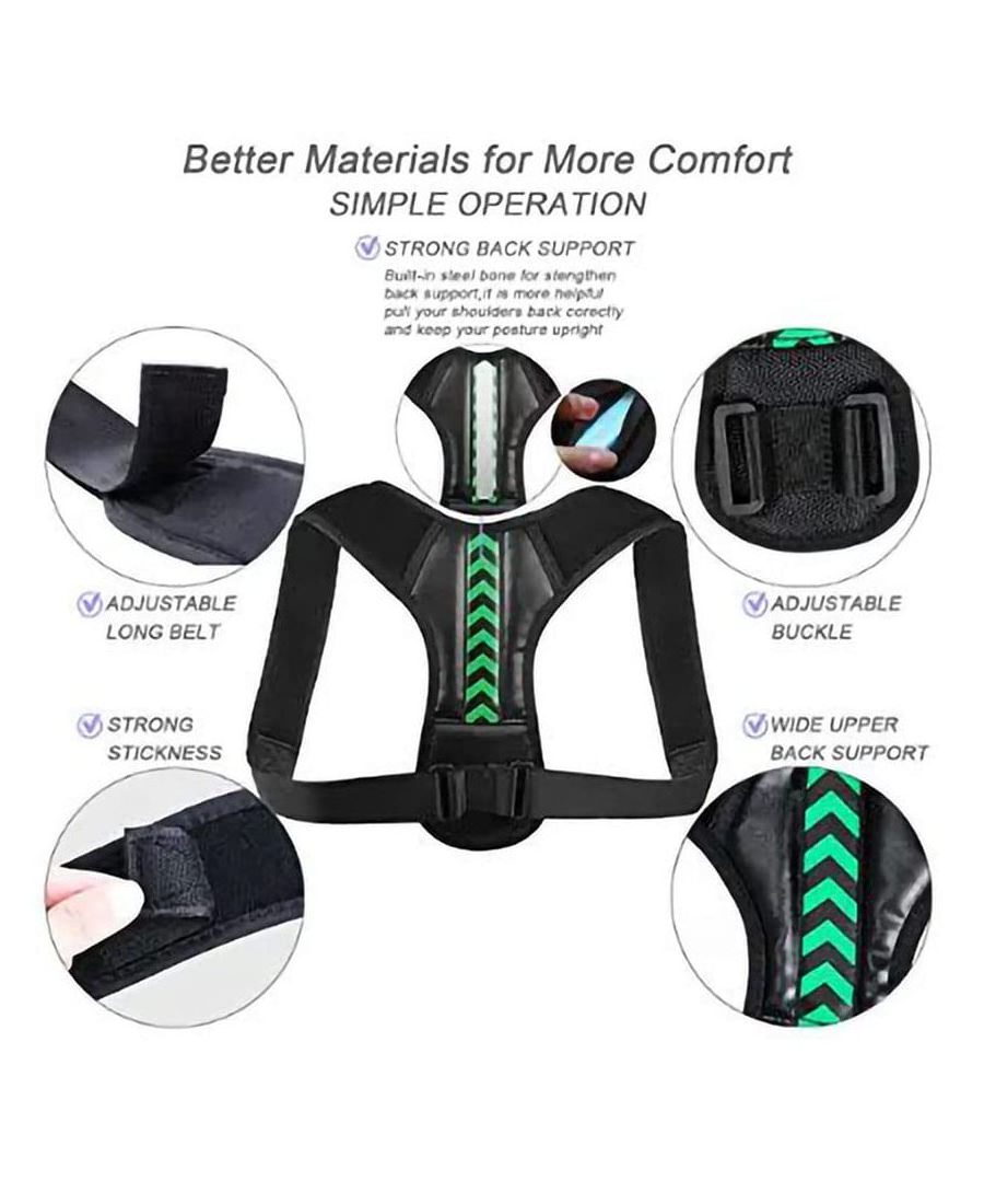 Adjustable Back Shoulder Posture Corrector Belt Clavicle Spine Support Reshape Your Body Home Office Sport Upper Back Neck Brace