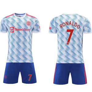 Hot sale Children Adult Football Jerseys Boys and girls Soccer uniform football jersey training jersey suit with socks