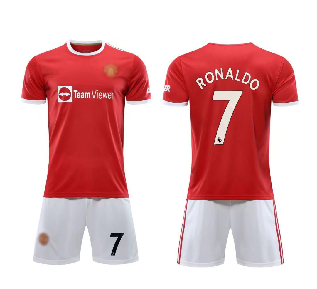 Hot sale Children Adult Football Jerseys Boys and girls Soccer uniform football jersey training jersey suit with socks