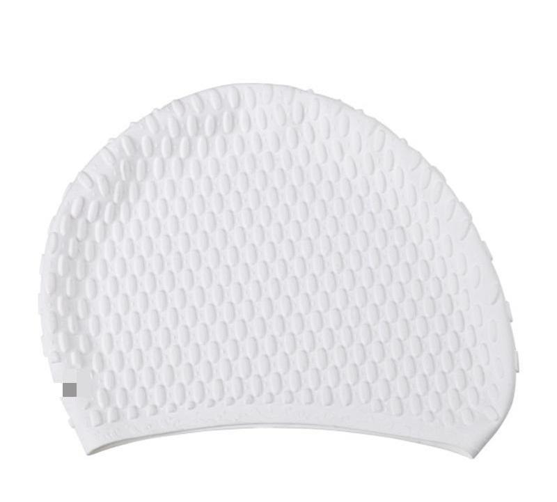 High elastic silicone swimming hat outdoor sports waterproof non-slip water drop pattern raised spot swimming hat