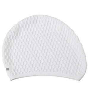 High elastic silicone swimming hat outdoor sports waterproof non-slip water drop pattern raised spot swimming hat