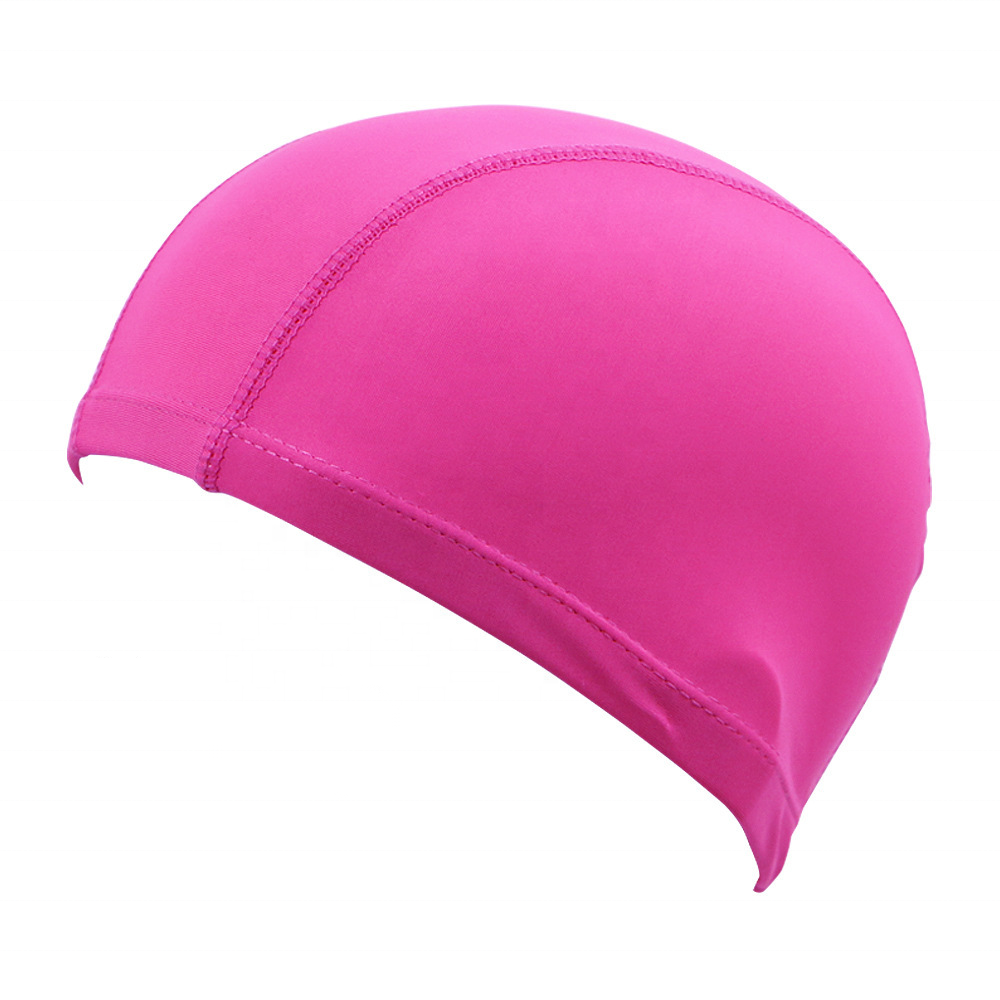 Cheaper Fabric Swimming Cap Nylon Swimming Cap Spandex Swimming Cap