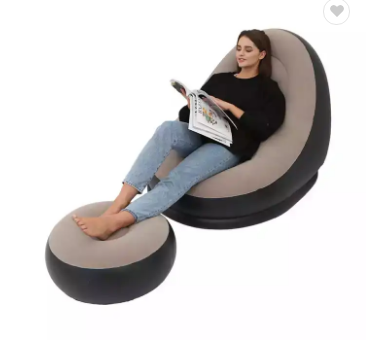 luxury Ottoman Blow Up Chaise Lounge Furniture Air Lazy Sofa Set Couch Portable Inflatable Seats