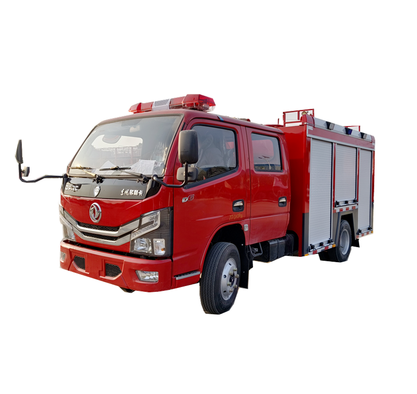 Small fire truck price Double cabin fire truck 2.5T mini type fire water truck