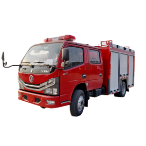 Small fire truck price Double cabin fire truck 2.5T mini type fire water truck