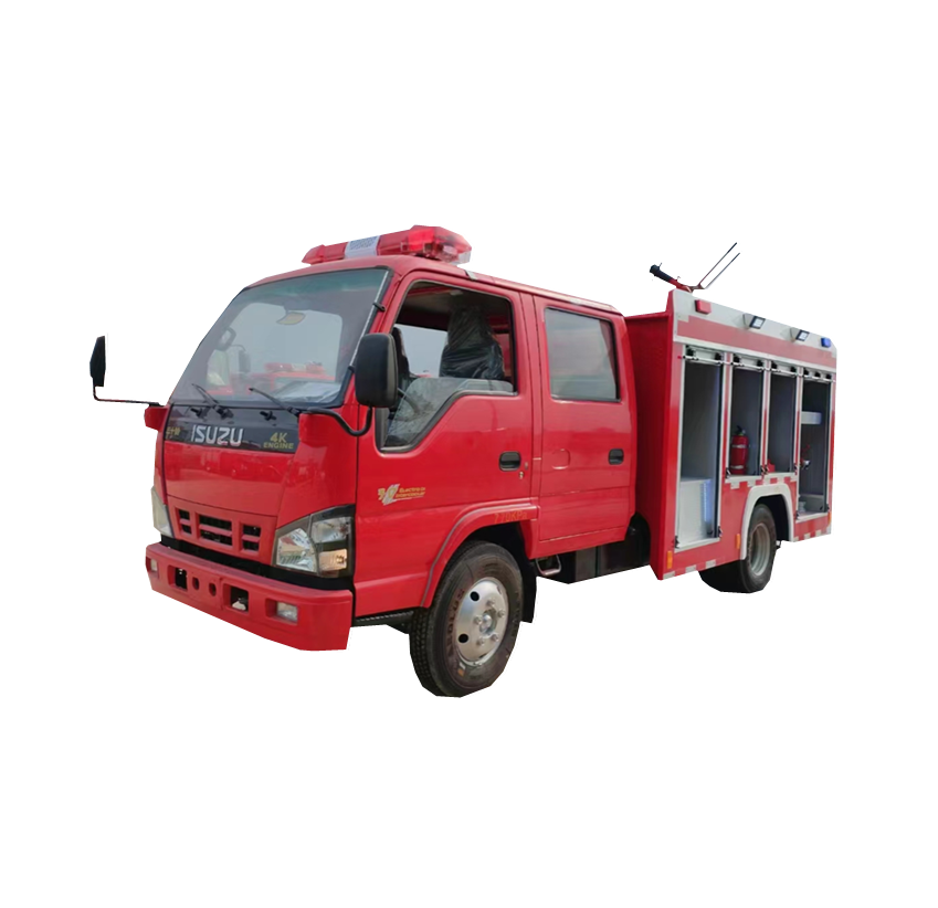 Isuzu Small Fire Truck Price Double Cabin Fire Truck 2T Mini Fire Water Truck