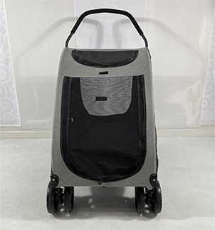 Luxury design large size pet stroller China wholesale pet products for big dog and cat traveling