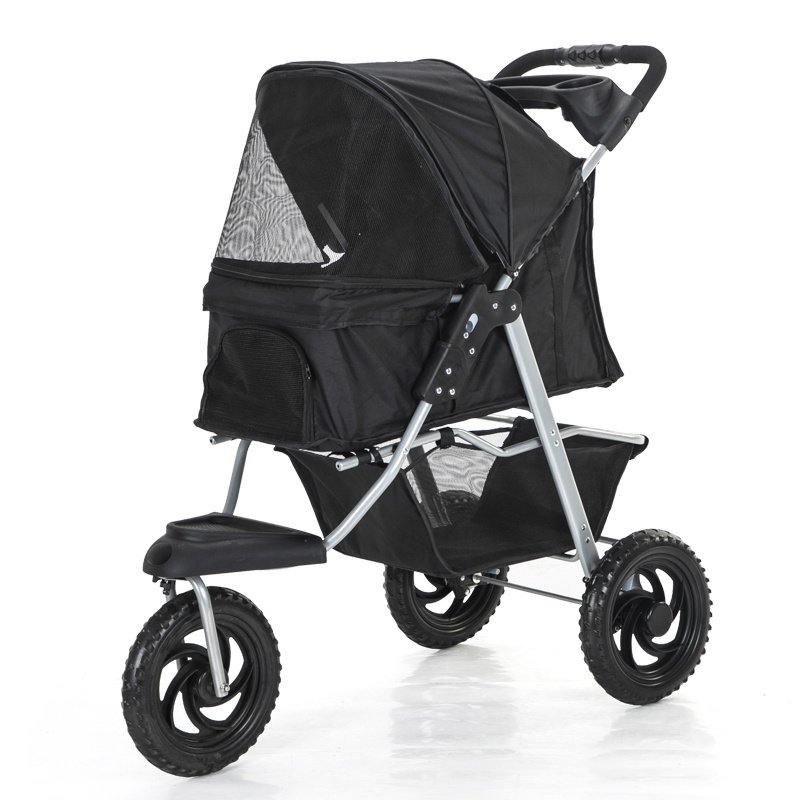 3 wheels factory supply foldable strollers walkers carriers pet trolley stroller for wholesaling