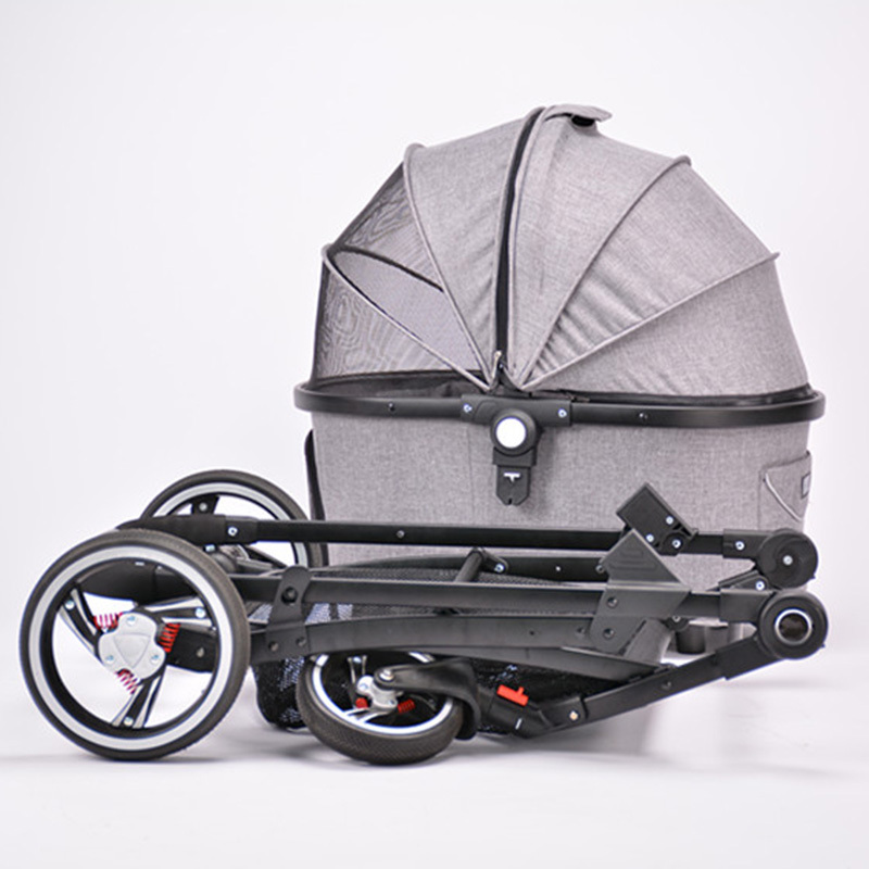 Modern Luxury Pet Stroller Aluminum Stroller Dog Carrier