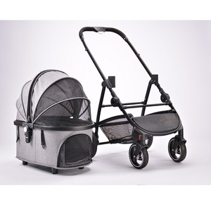 Modern Luxury Pet Stroller Aluminum Stroller Dog Carrier