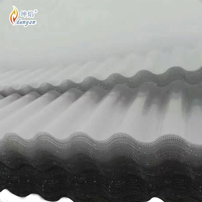 Light weight wavy corrugated plastic sheet roof panels