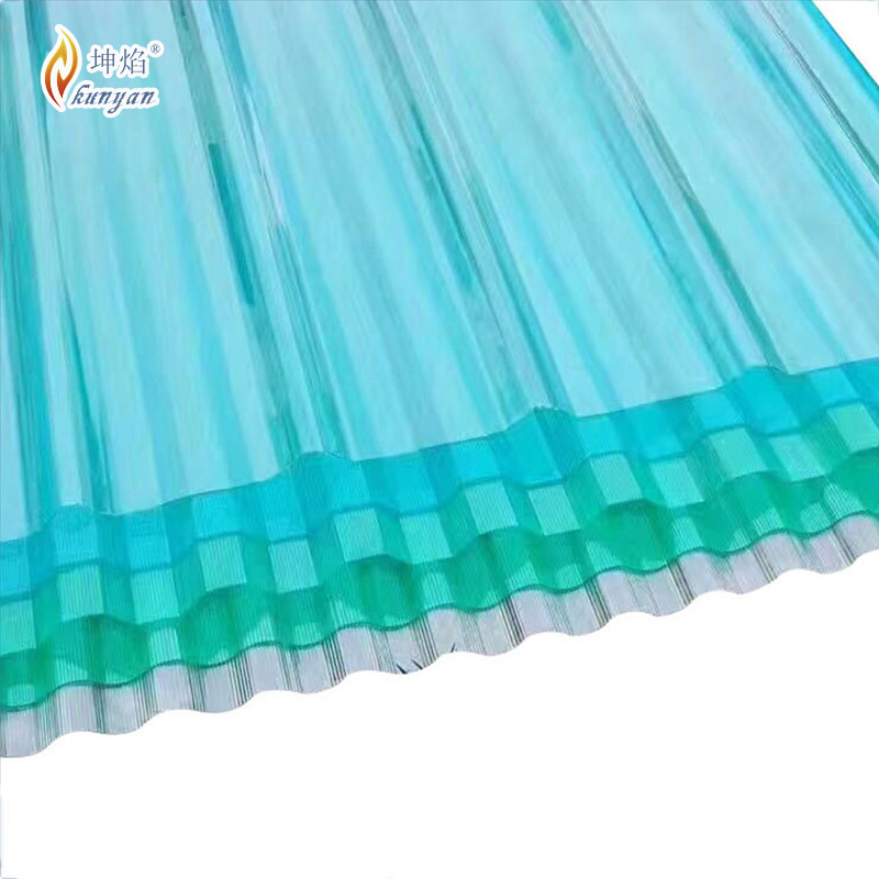 KUNYAN Polycarbonate translucent plastic corrugated roof panels