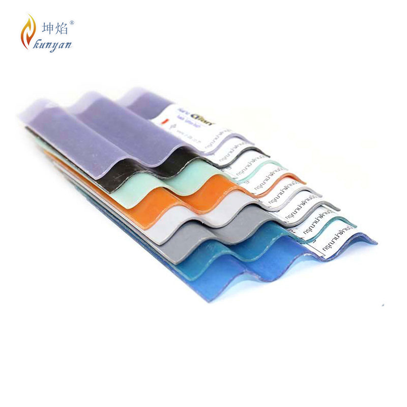 KUNYAN Polycarbonate translucent plastic corrugated roof panels