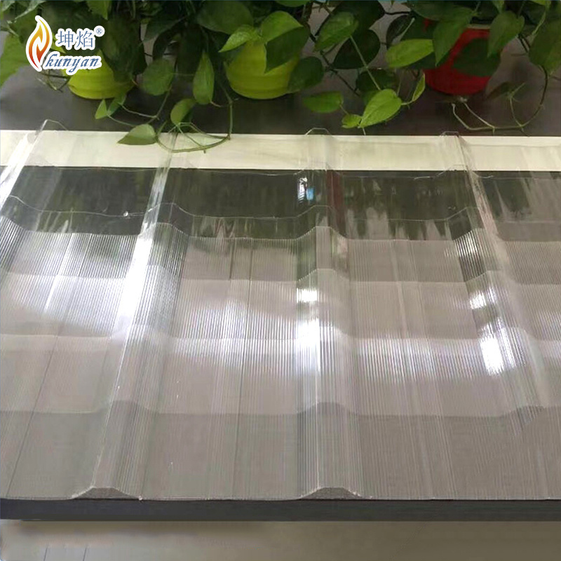 Light weight wavy corrugated plastic sheet roof panels