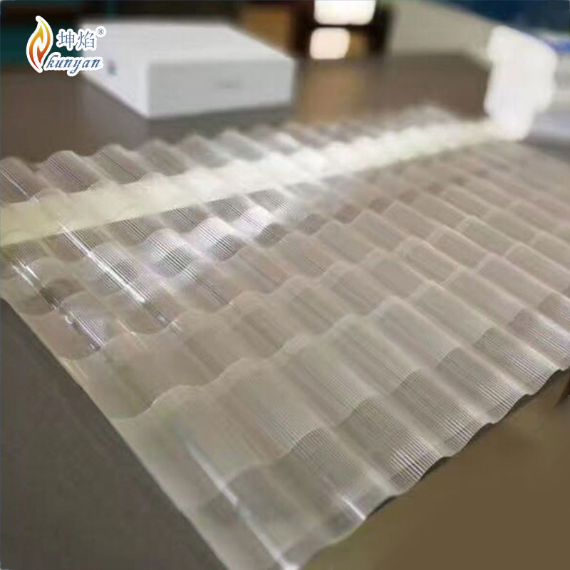 Light weight wavy corrugated plastic sheet roof panels