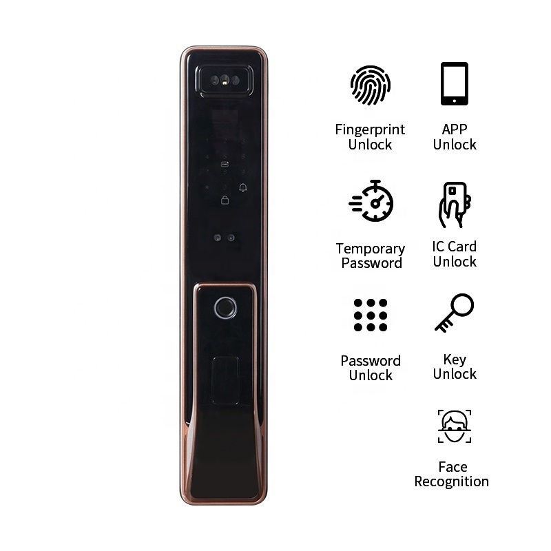 Smart Face 3D Recognition Door Lock WIFI Fingerprint Anti-theft Digital Safe Door Lock For Home