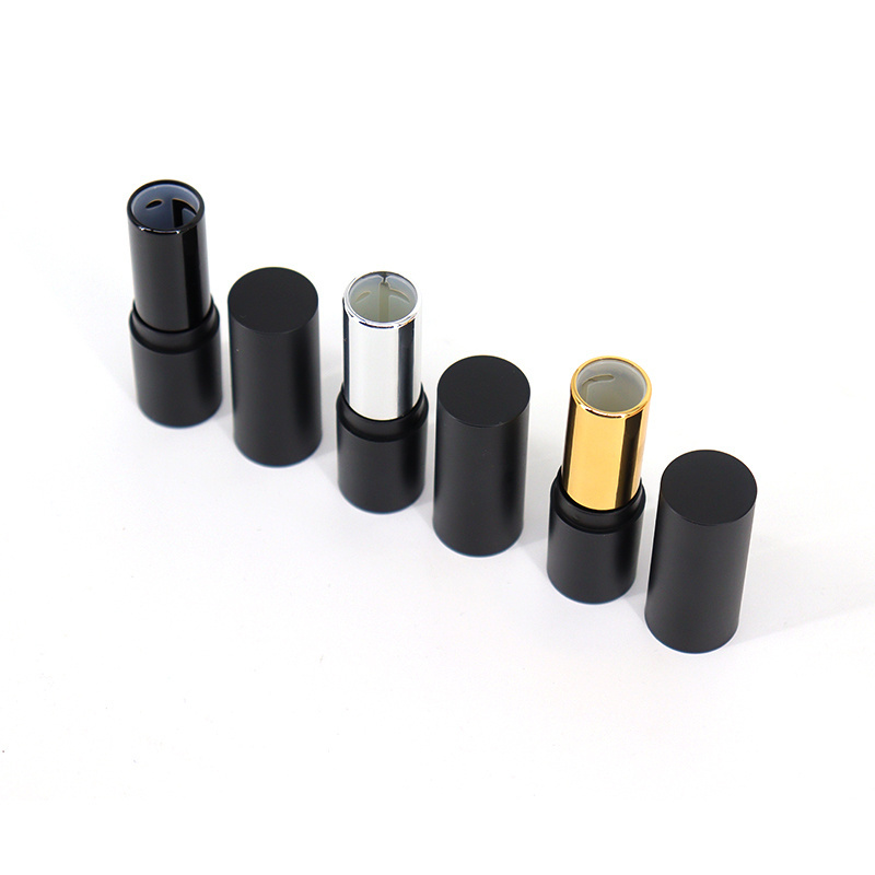 Wholesale Custom 5G Round Black Gloss Empty Chapstick Tubes For Lip Balm  Plastic Lipstick Packaging Tube