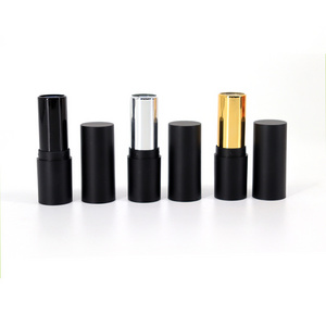 Wholesale Custom 5G Round Black Gloss Empty Chapstick Tubes For Lip Balm  Plastic Lipstick Packaging Tube