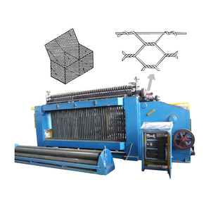 Safety gabion boxes hexagonal fence reverse twist metal mesh making machines