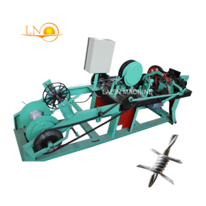 Double wire positive and negative twist barbed wire machine for making fences