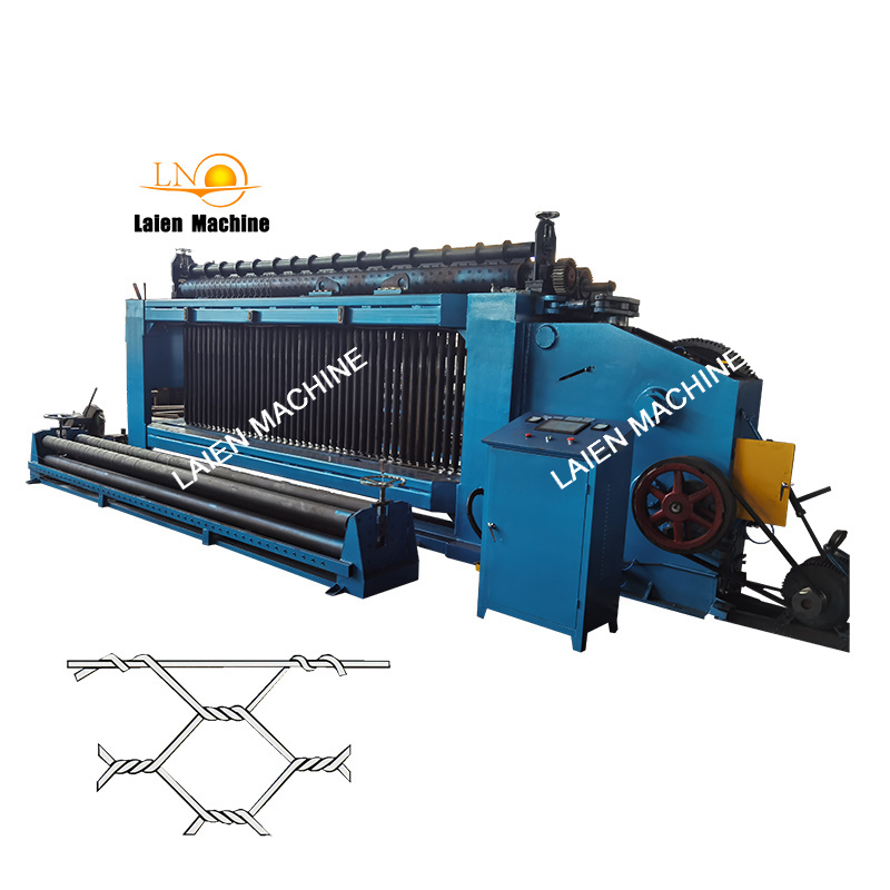 Safety gabion boxes hexagonal fence reverse twist metal mesh making machines