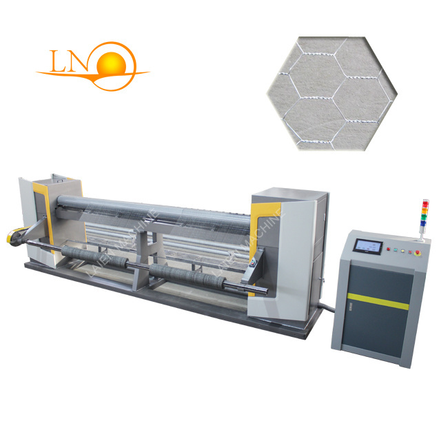 3300mm width hexagonal wire netting weaving machine manufacturer, reverse twisted hexagonal wire mesh machine