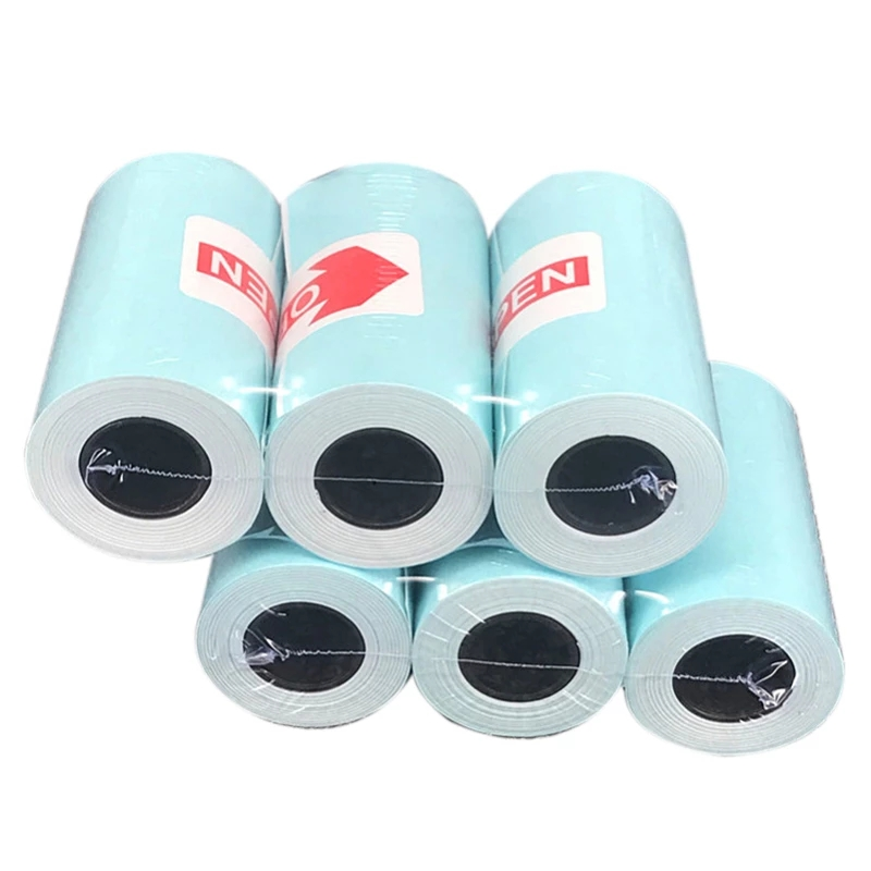 Thermal Printer Paper Colorful Mini Printing Paper Roll and Self-Adhesive Printable Sticker