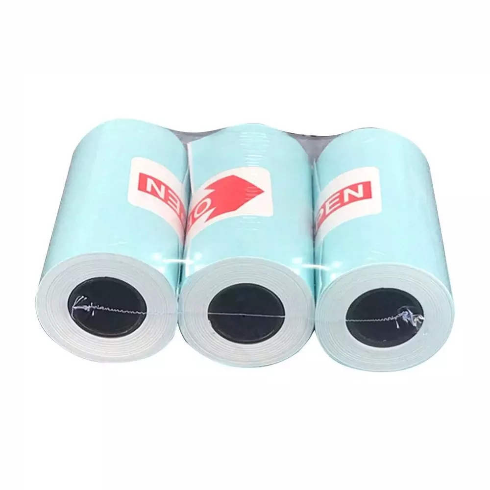 Thermal Printer Paper Colorful Mini Printing Paper Roll and Self-Adhesive Printable Sticker