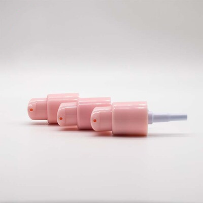 18/410 Pink ABS materials  press pump cap of Cosmetic liquid foundation