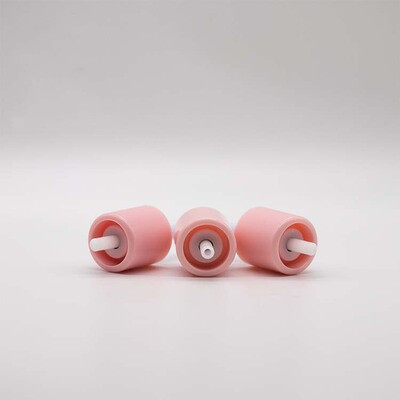 18/410 Pink ABS materials  press pump cap of Cosmetic liquid foundation