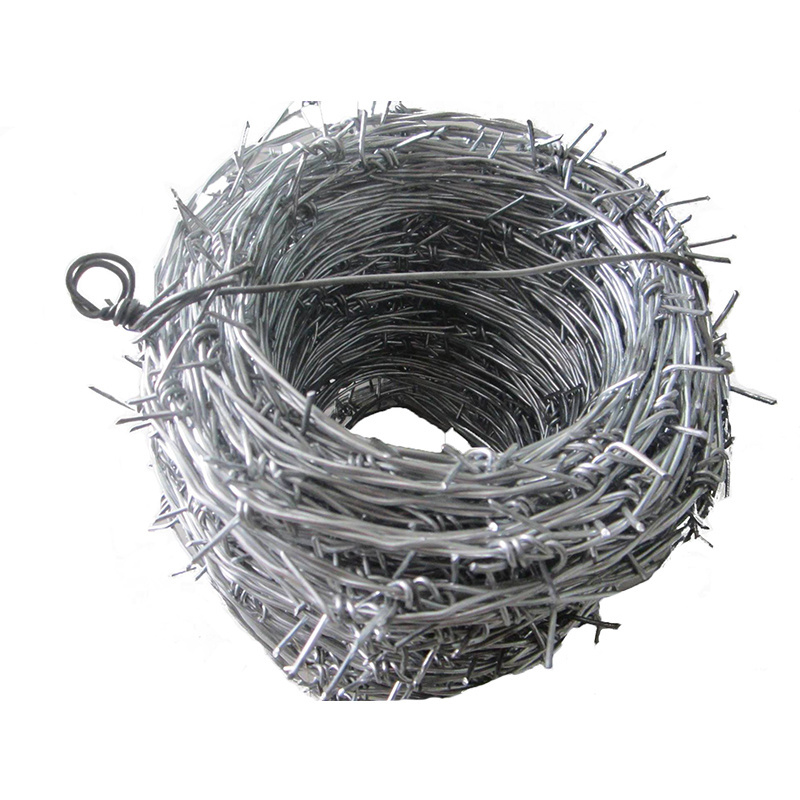 Wholesale Good Price Galvanized razor Barbed Wire 500 Meter Length Barbed Wire fence 50kg barb wire fence roll In Egypt