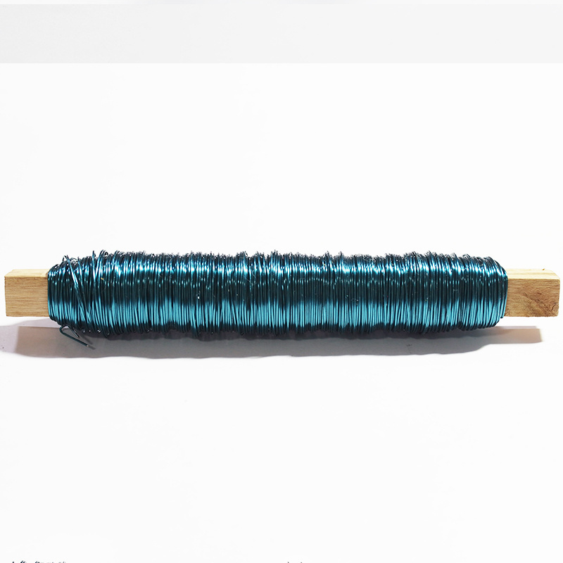 High quality Diy Craft Paddle Wire For Flower  Painted Metal Wire Color Wire