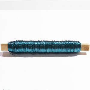 High quality Diy Craft Paddle Wire For Flower  Painted Metal Wire Color Wire