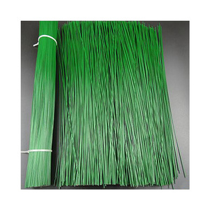 24inch 60cm green and white paper covered wire craft floral garden iron wire for flower making and cake crafts