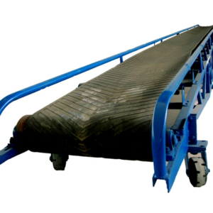 manufacturer price unload truck transport belt conveyors v type troughed belt conveyor vertical loading conveyor belt