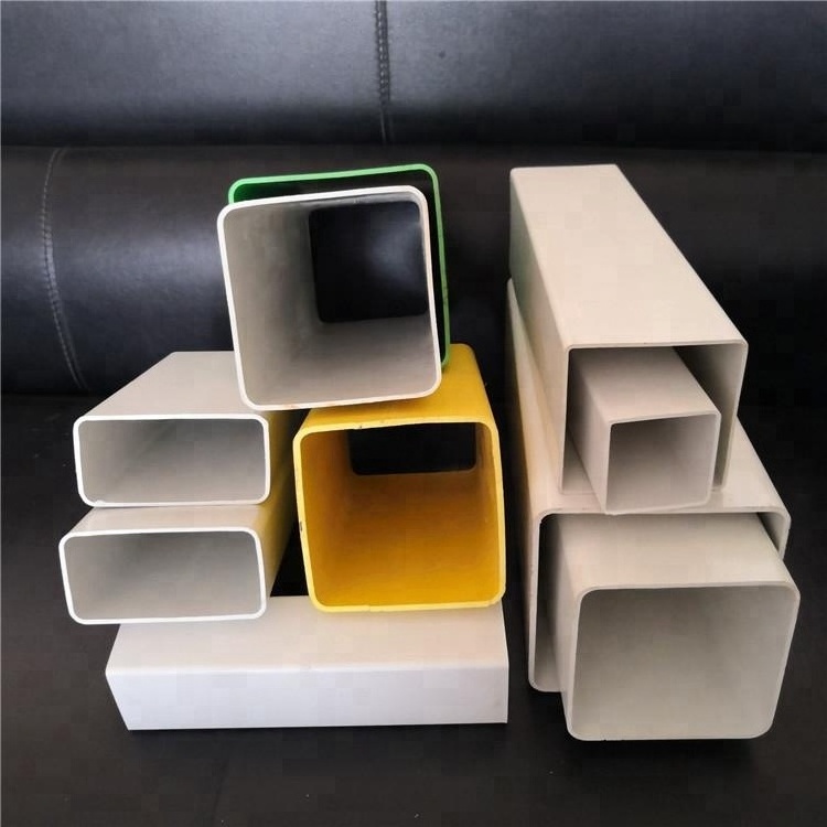 Wholesale low price color square and rectangular plastic pvc pipe tube