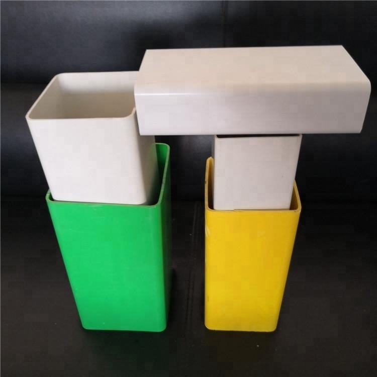 Wholesale low price color square and rectangular plastic pvc pipe tube