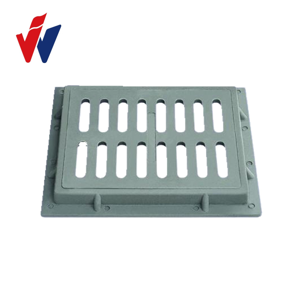 polymer concrete drainage channel with steel chamer grate grid cover